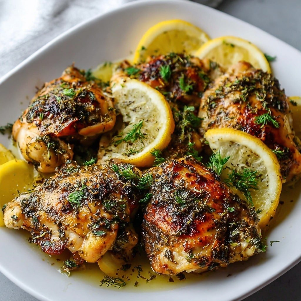 Baked Greek Lemon Chicken Recipe - Recipe Image