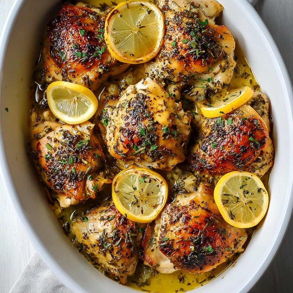 Baked Greek Lemon Chicken Recipe - Recipe Image